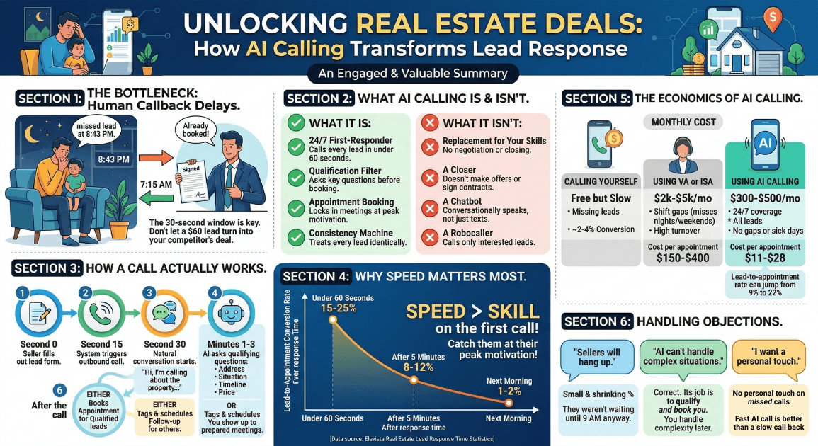 AI Calling for Real Estate: The 60-Second Callback Playbook