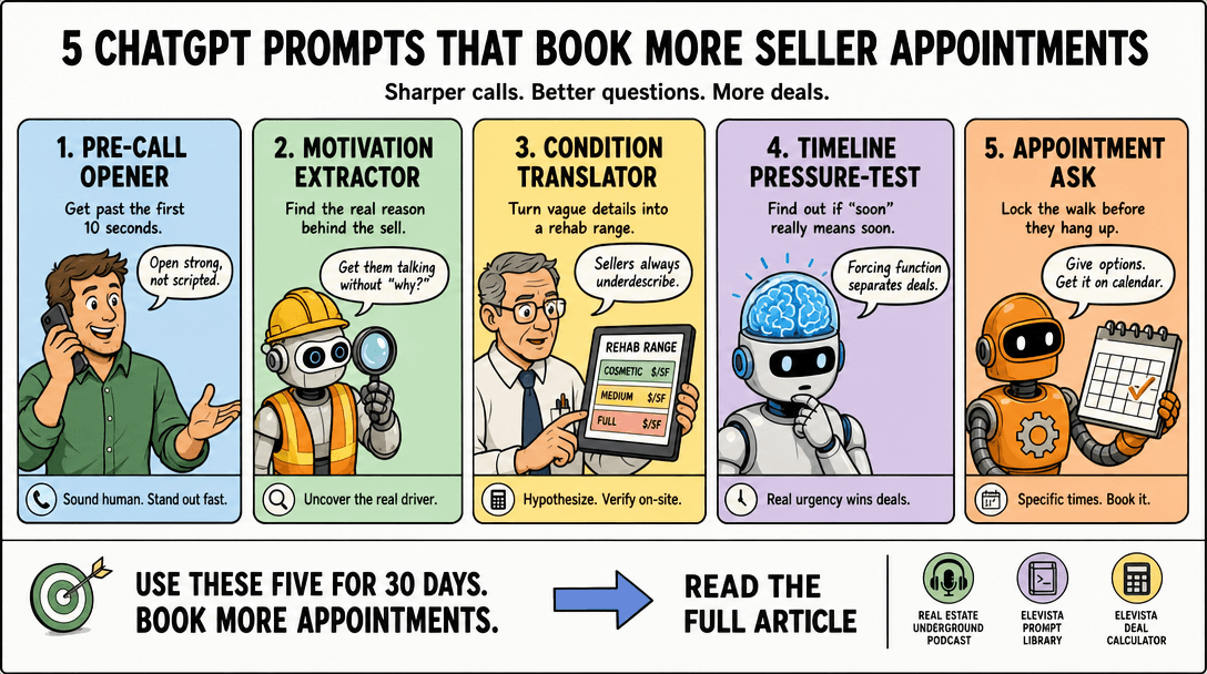 5 ChatGPT Prompts That Book You More Seller Appointments