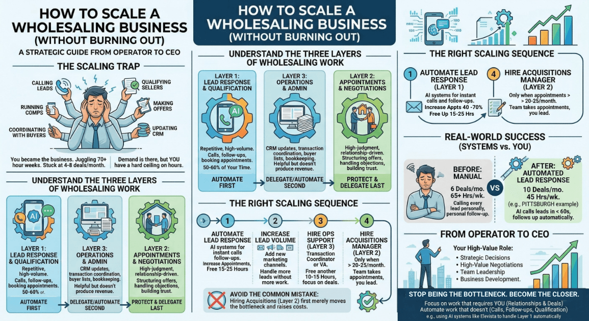 How to Scale a Wholesaling Business Past 10 Deals/Month