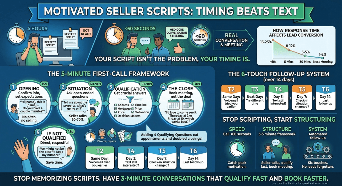 Motivated Seller Scripts: Timing Beats Wording Every Time