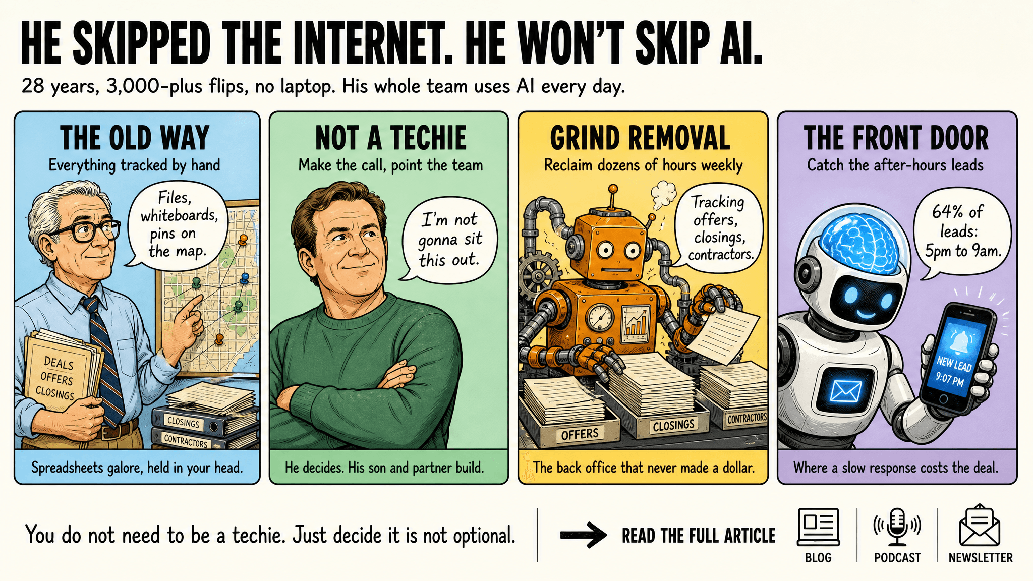 What a 28-Year Flipper Who Doesn't Carry a Laptop Taught Me About AI